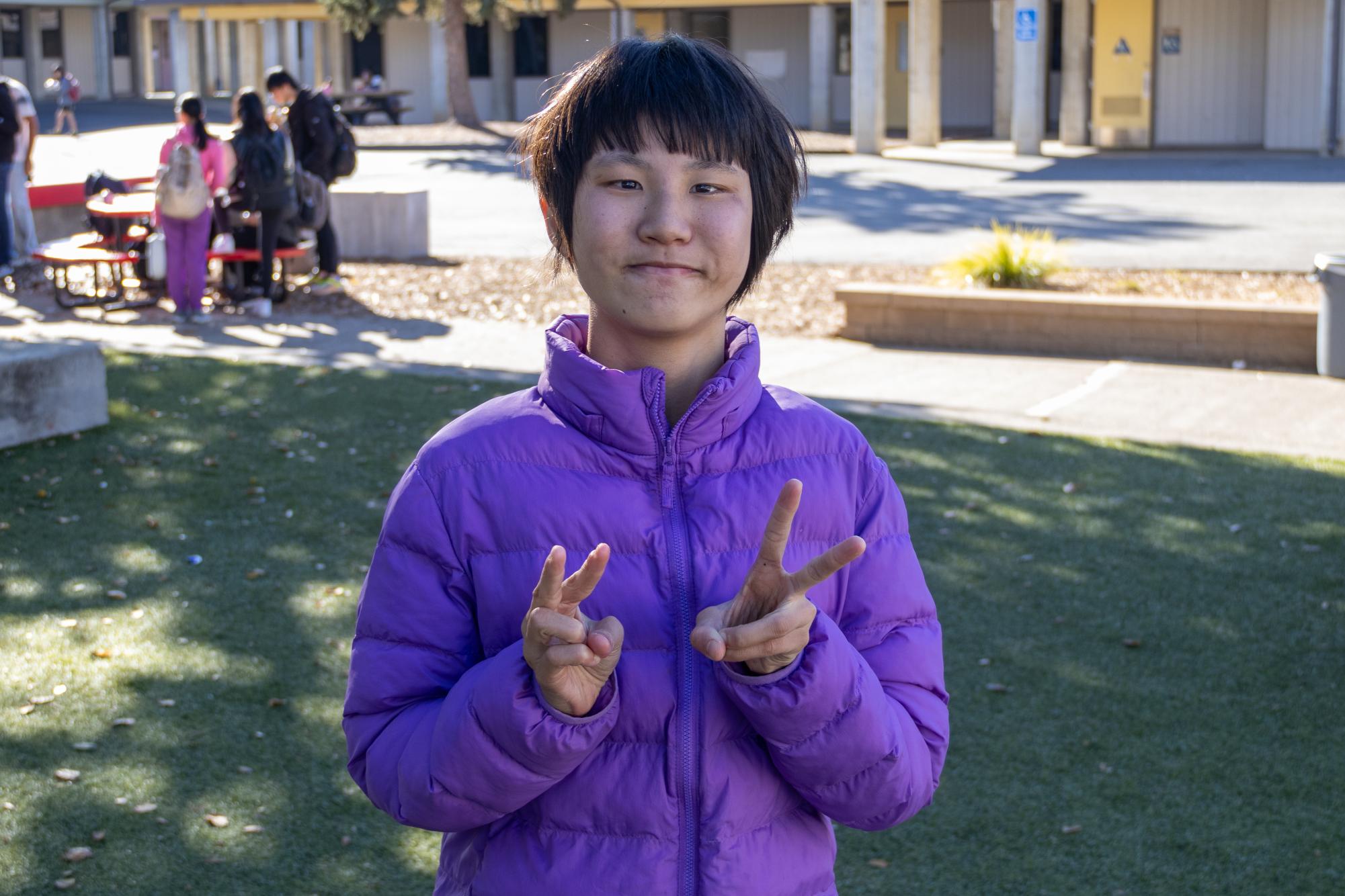 Freshman Caroline Wu