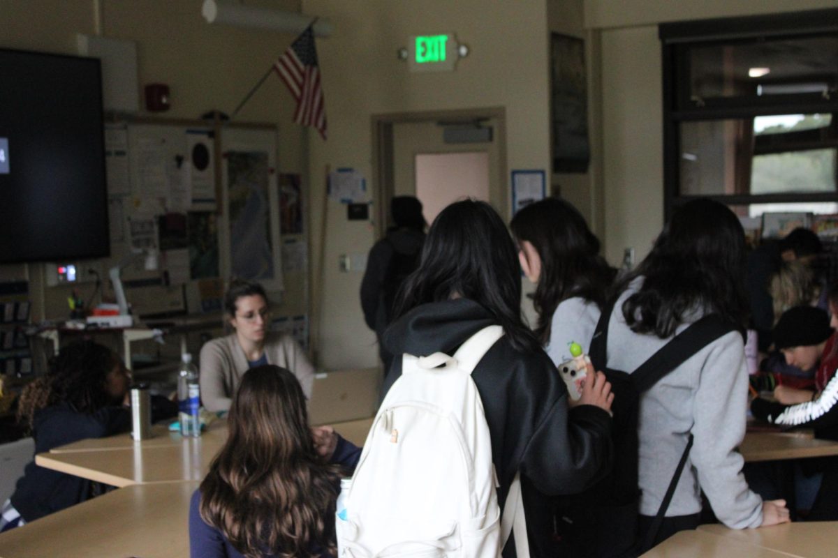 Students gather in their SELF classroom for a Friday lesson.