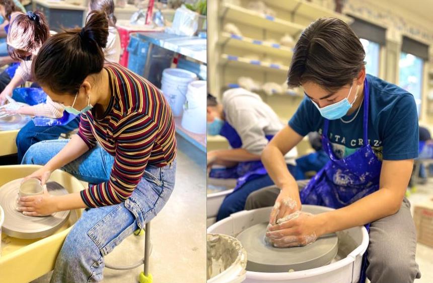 Junior Kyle Reyes, senior Catherine Liang express creativity through ceramics