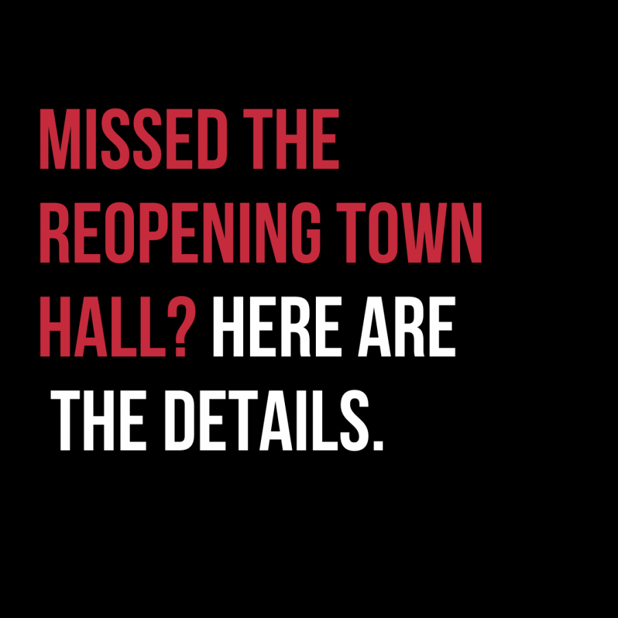 Missed the reopening town hall? Here are the details.